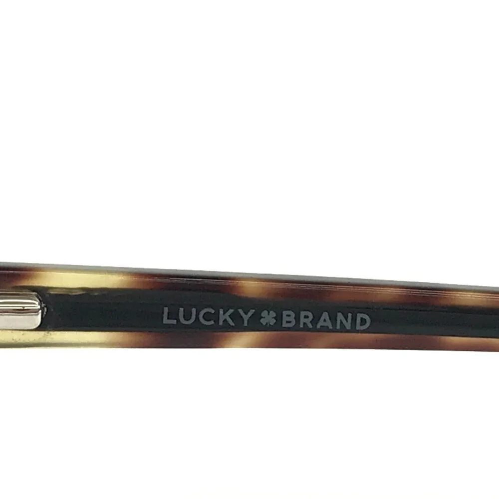 Lucky Brand Eyeglasses Frames D223 TORTOISE Brown Black Round Cat Eye 53-17-140